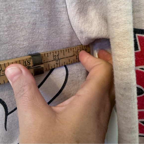 Grey Hoodie with Tom and Jerry Graphic and Detail on the arm - Picture 8 of 8